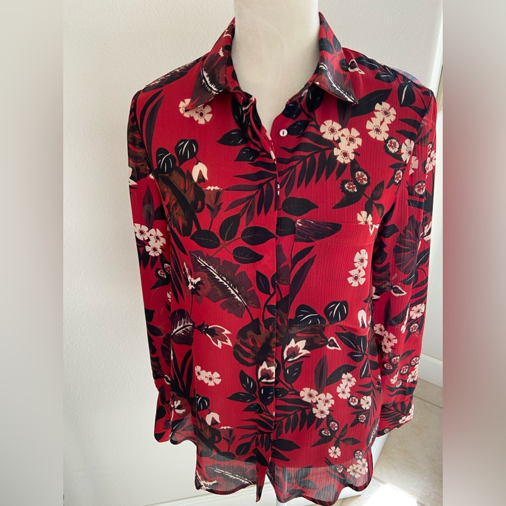 Zara long sleeve blouse